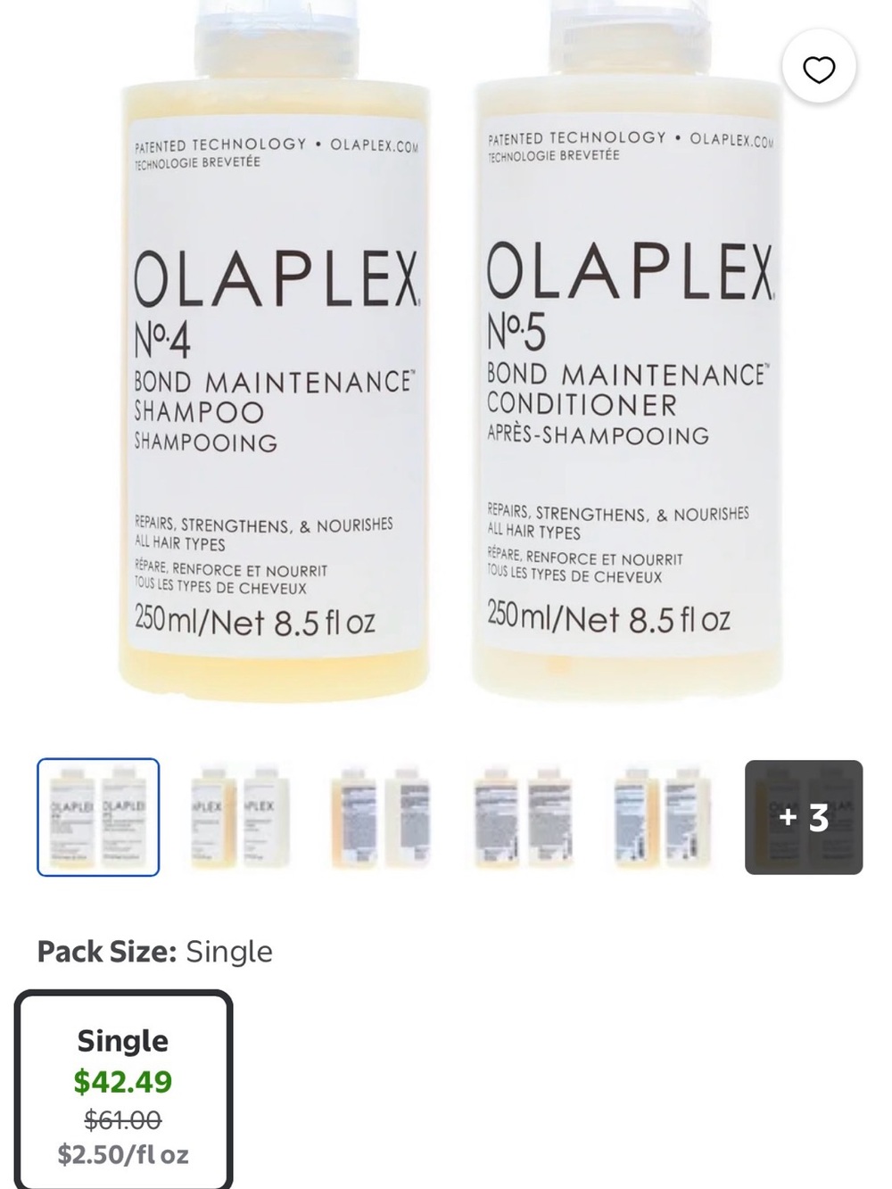 OLAPLEX No.4 & No.5 Bond Maintenance Duo - 8.5oz